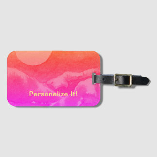 田舎の風景の荷物タグ ラゲッジタグ