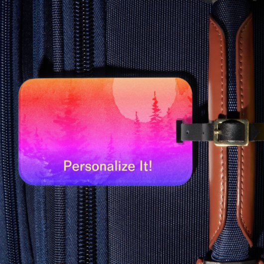 田舎の風景の荷物タグ ラゲッジタグ (正面インサイチュ4)