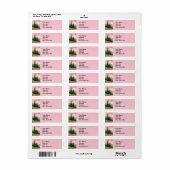 田舎の風景パインヒルズリッジピンクのスキー。 ラベル (フルシート)