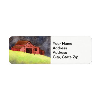 田舎の風景農場の牧場サイロ。 ラベル