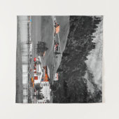 田舎の風景 タペストリー (正面(横))