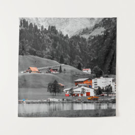 田舎の風景 タペストリー