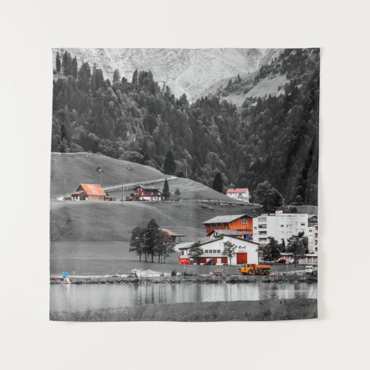 田舎の風景 タペストリー (正面)