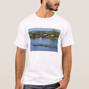 田舎の風景、トンルサップ湖、シェムリアップ、アンコール、 Tシャツ