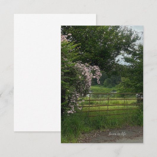 田舎の風景 ノートカード (正面/裏面)