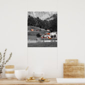 田舎の風景 ポスター (キッチン)