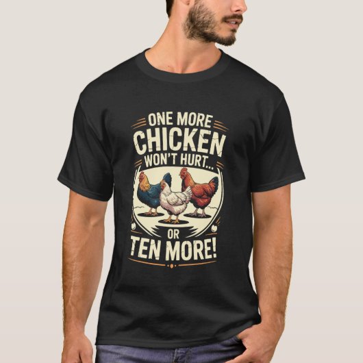 田舎の養鶏農家のための面白いニワトリの名言 Tシャツ (正面)