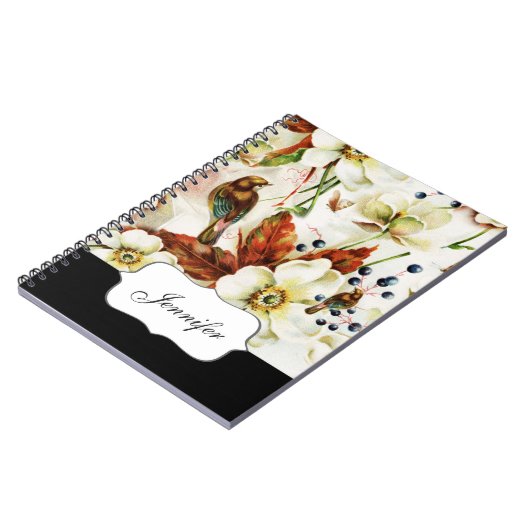 田舎の鳥園のヴィンテージ ノートブック (左側)