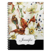 田舎の鳥園のヴィンテージ ノートブック (正面)