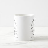 田舎の鶏農場ビジネス 黒文字 コーヒーマグ コーヒーマグカップ (中央)