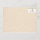 田舎の鹿の〔雄ジカの〕枝角は日付はがきを保存 案内ポストカード (裏面)