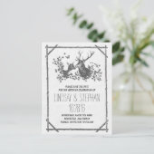 田舎の鹿は日付はがきを保存する 案内ポストカード (スタンド正面)