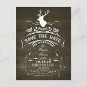 田舎の鹿は日付はがきを保存 案内ポストカード (正面)
