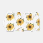 田舎ひまわり素朴な結婚式の引き出物 フェイバーボックス (折り畳みなし)