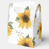 田舎ひまわり素朴な結婚式の引き出物 フェイバーボックス (オープン)