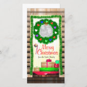 田舎メリークリスマスドア シーズンカード (正面/裏面)