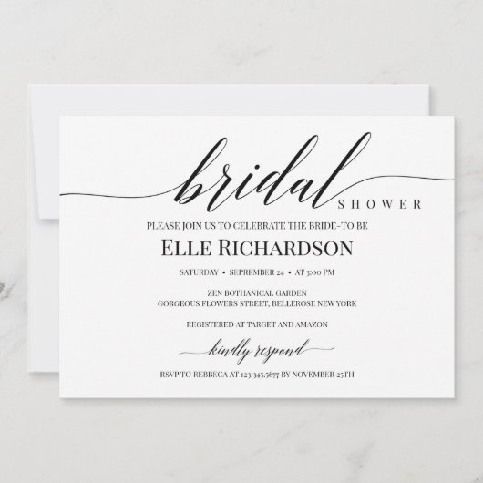 田舎モダン風の吹き出し 招待状 (正面)