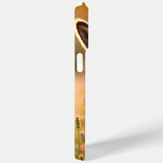 田舎ロバの不思議な目の平和芸術 Case-Mate iPhoneケース (裏面 / 右)