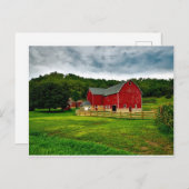 田舎写真USA田舎の風景かわいらし ポストカード (正面/裏面)