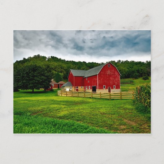 田舎写真USA田舎の風景かわいらし ポストカード (正面)
