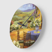 田舎台地 ラージ壁時計 (傾斜)