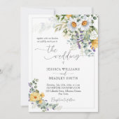 田舎国エレガントの花ユーカリ 招待状 (正面)