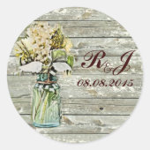 田舎地方のフローラの結婚は感謝してい君 ラウンドシール (正面)