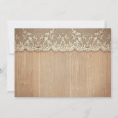 田舎地方のメイスンのヤニ結婚アジサイ 招待状 (裏面)