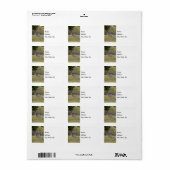 田舎垣とリス ラベル (フルシート)