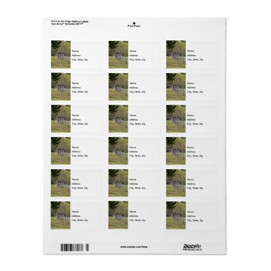 田舎垣とリス ラベル (フルシート)