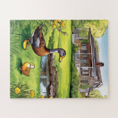 田舎家の子ども ジグソーパズル (横)