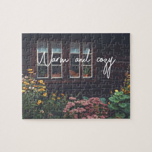 田舎庭付きカントリーコテージ ジグソーパズル (横)