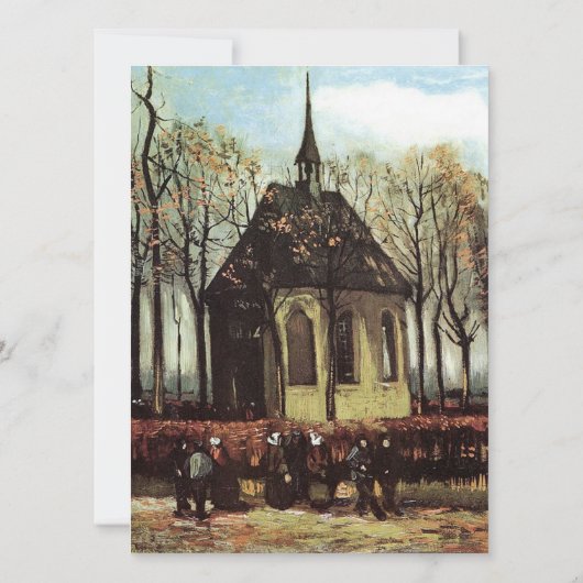 田舎教会の結婚式招待状 招待状 (裏面)