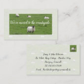 田舎新しい住所ヒツジカードへの移動 名刺 (正面/裏面)