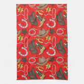 田舎洋柄のキッチンタオル キッチンタオル (縦)