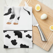 田舎牛のおもしろいキッチンタオル キッチンタオル (四つ折り)