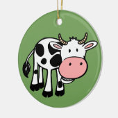 田舎牛のオーナメント セラミックオーナメント (左)
