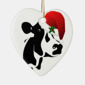 田舎牛のクリスマスオーナメント セラミックオーナメント (右)