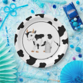 田舎牛のパーティー紙プレート ペーパープレート (パーティー)