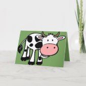 田舎牛用グリーティングカード カード (正面)