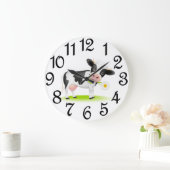 田舎牛 ラージ壁時計 (ホーム)