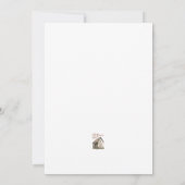 田舎物干し女の子シャワーの小さなビット 招待状 (裏面)