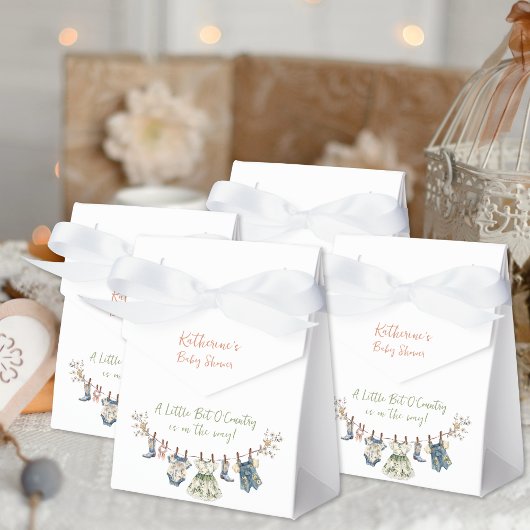 田舎物干し用の赤ちゃんシャワーの少し フェイバーボックス