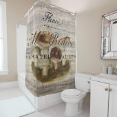 田舎田舎フランスのの童話の森のキノコ シャワーカーテン (インサイチュ)