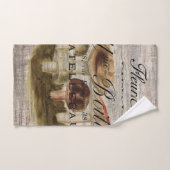 田舎田舎フランスのの童話の森のキノコ バスタオルセット (ハンドタオル)