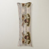 田舎田舎フランスのの童話の森のキノコ ボディピロー (正面縦)