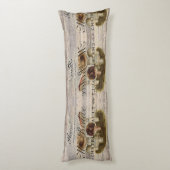 田舎田舎フランスのの童話の森のキノコ ボディピロー (裏面 (縦))