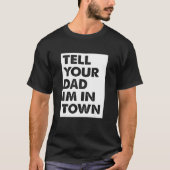 田舎町のお父さん おじさん プレーヤー デーティング フックアップ シングル Tシャツ (正面)