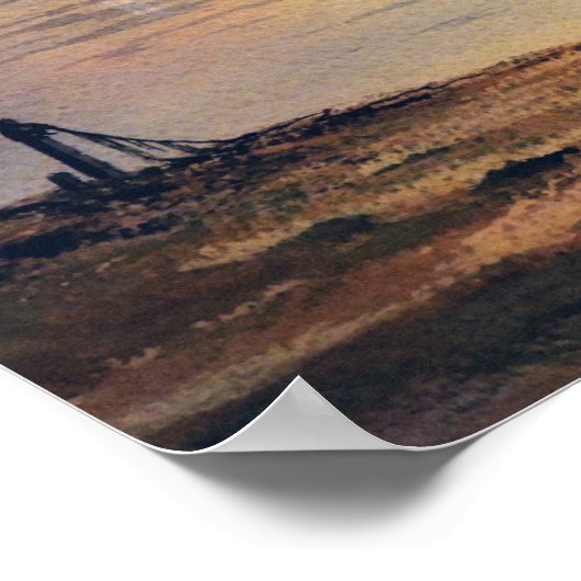 田舎町の印象 ポスター (角)