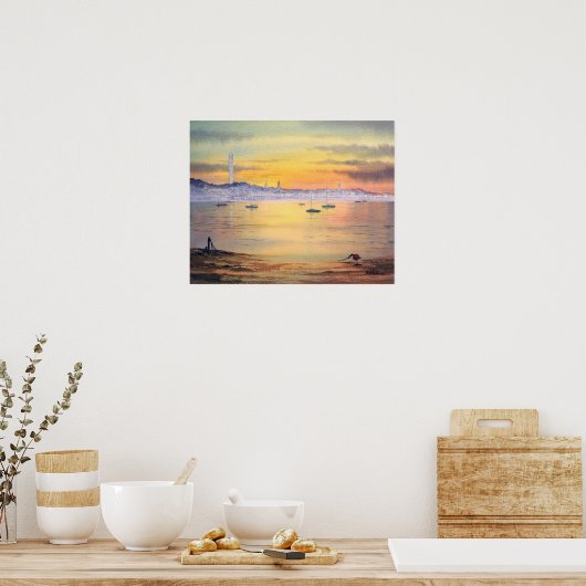 田舎町の印象 ポスター (キッチン)